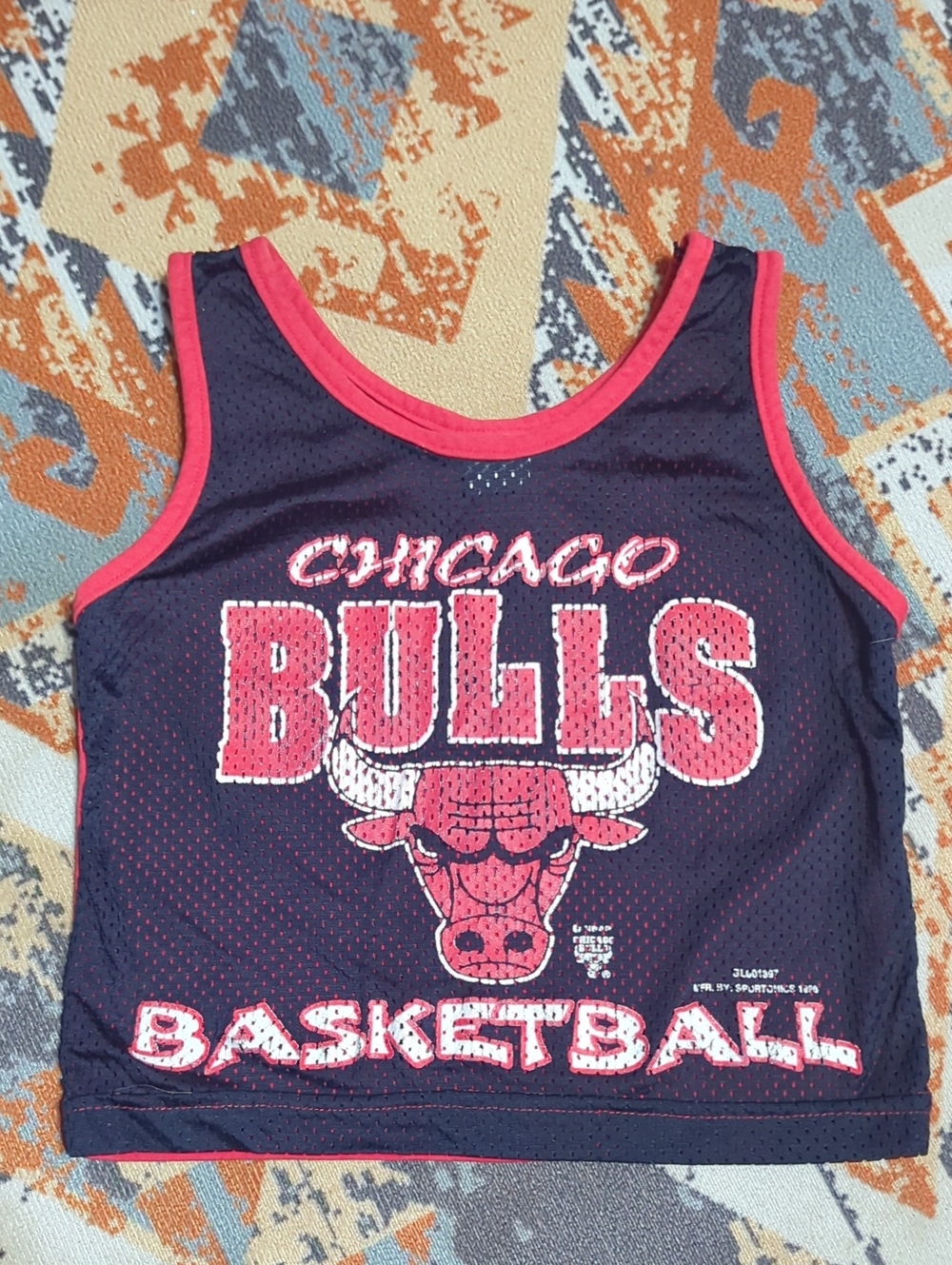 vintage 1990s Chicago Bulls mesh basketball jersey tank top